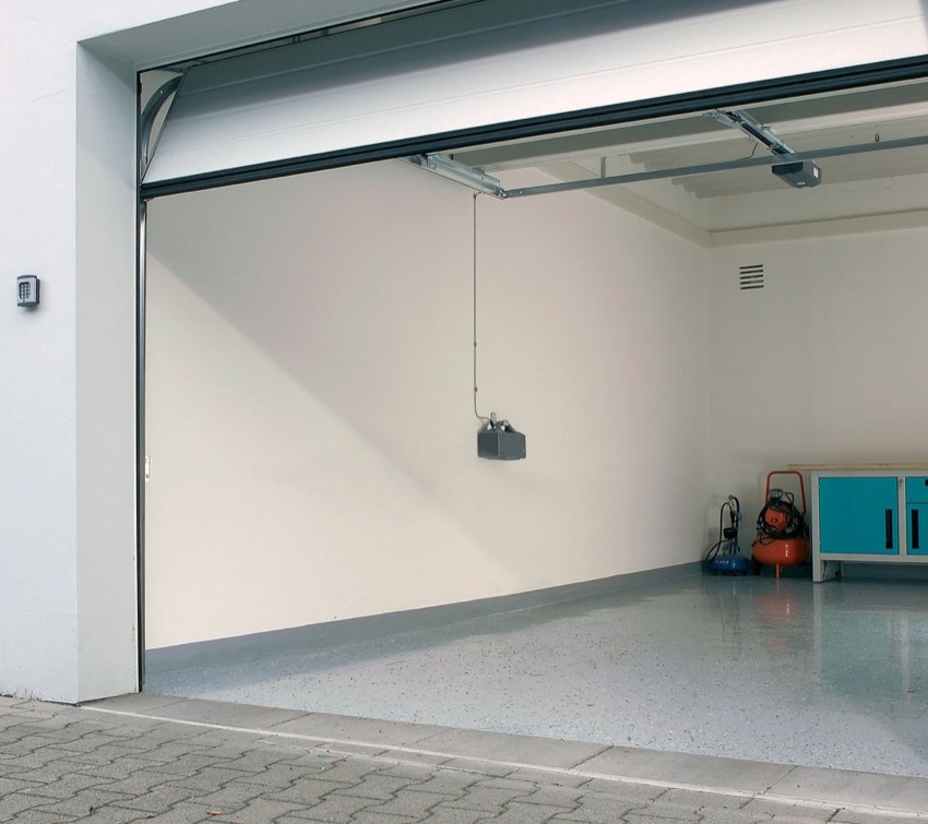 sectional-garage-door open