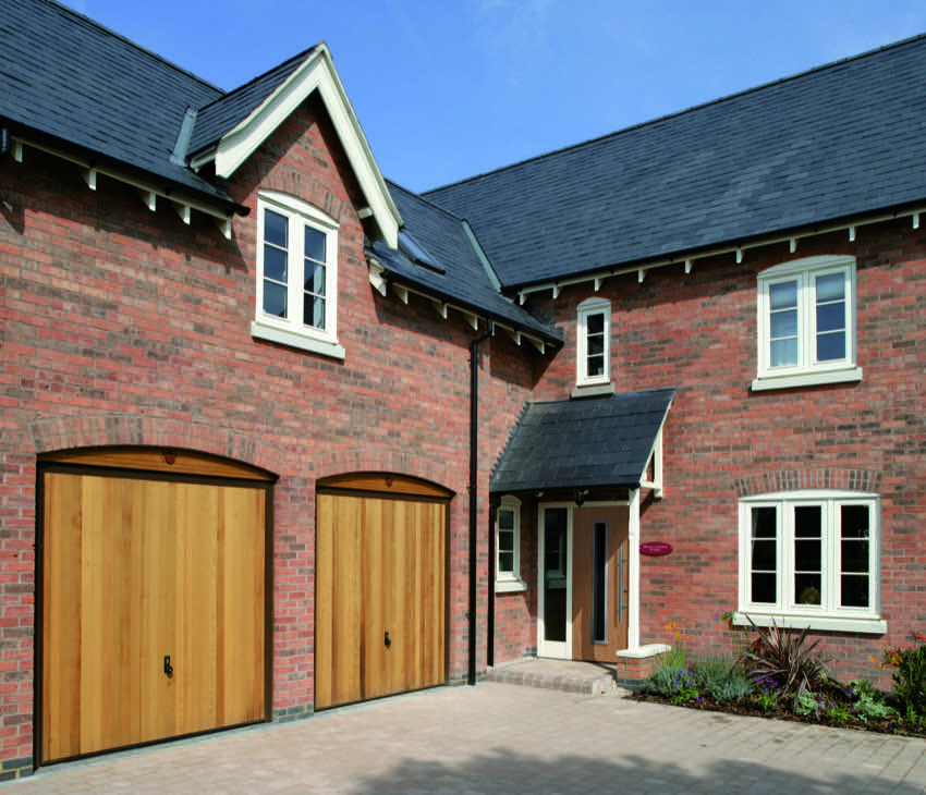 double-wooden-garage-doors